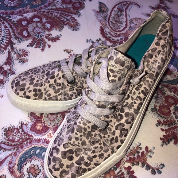 Blowfish Malibu plum leopard print sneakers - Picture 3 of 8